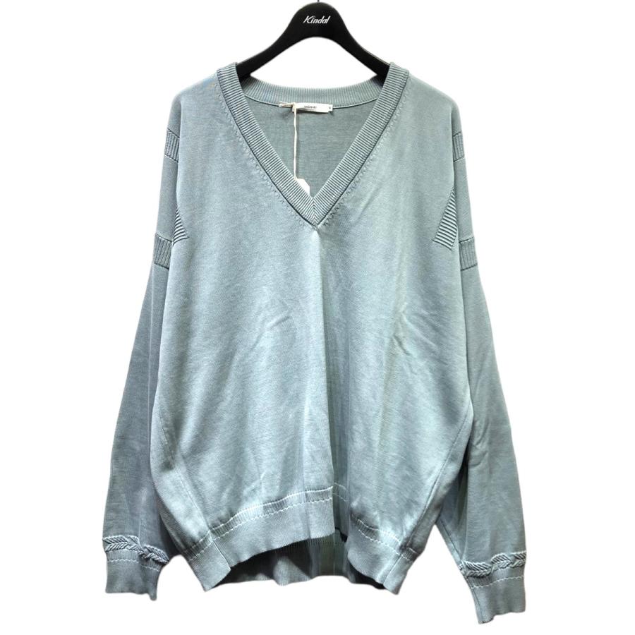 値下げ】YASHIKI ATTIC 別注 22SS Vネック ニットセーター YSK-22SS 
