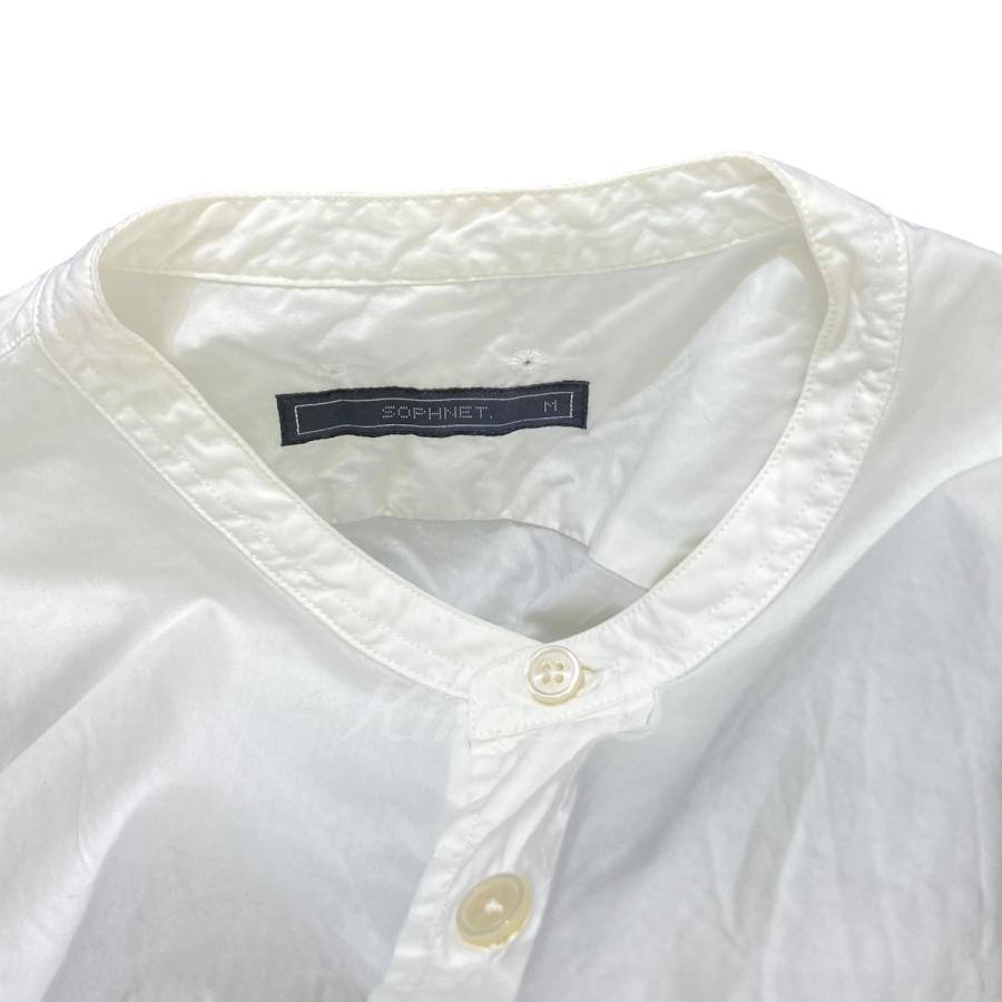SOPH． BAND COLLAR LONG SHIRT　ロングシャツ　SOPH-200007 ホワイト サイズ：M (京都店)｜kindal｜04