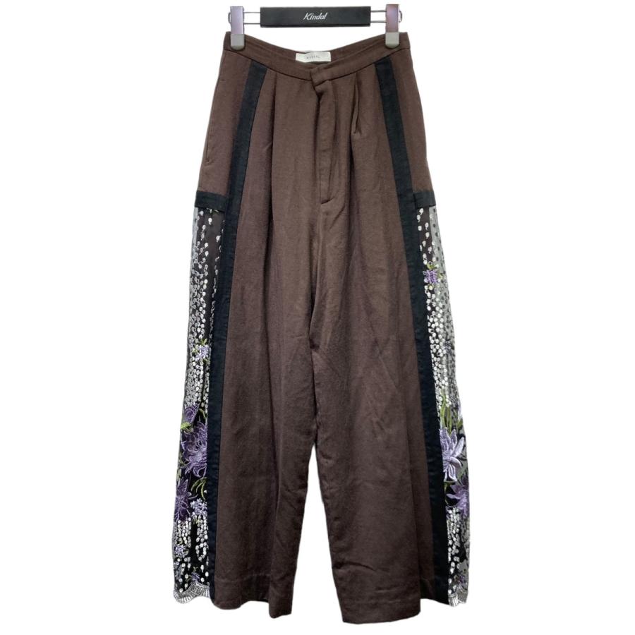 値下げ】MURRAL FRAMED FLOWER PANTS フレームドフラワーパンツ MU20AW 
