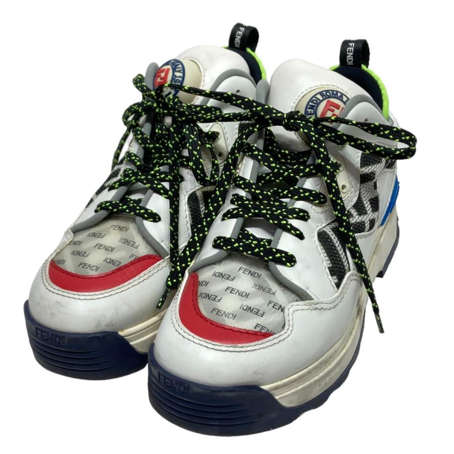 【使用感有】PRADA プラダ 革靴 ウィングチップ　スニーカー シルバー 35 プラダ PRADA ウィングチップ ローカットスニーカー シルバー