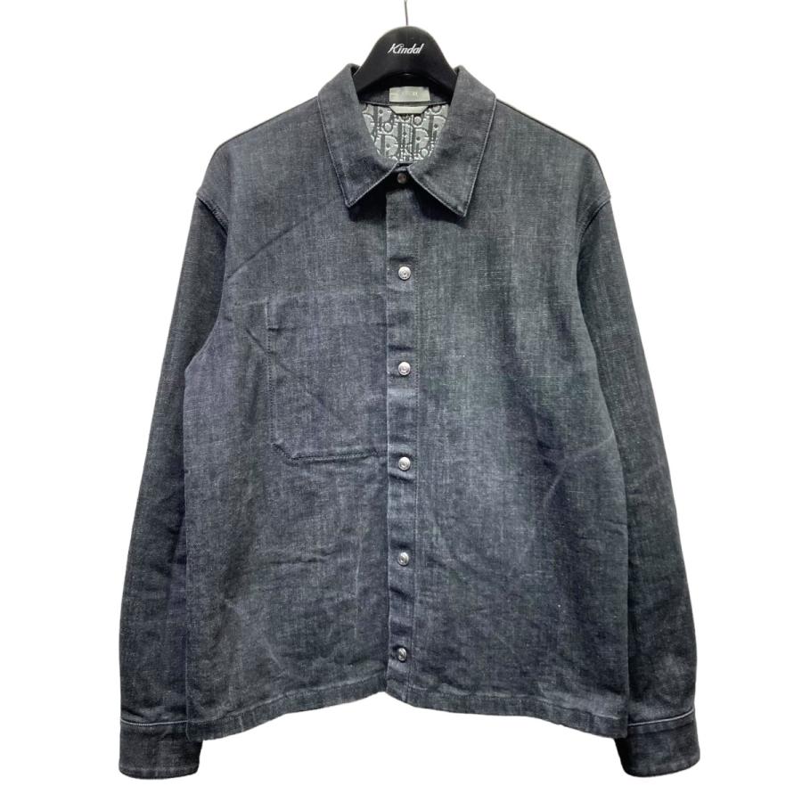 Dior デニムシャツ サイズ44 グレー DIOR DIOR シャツ | デニムシャツ ブルーグレー メンズ | YOOX