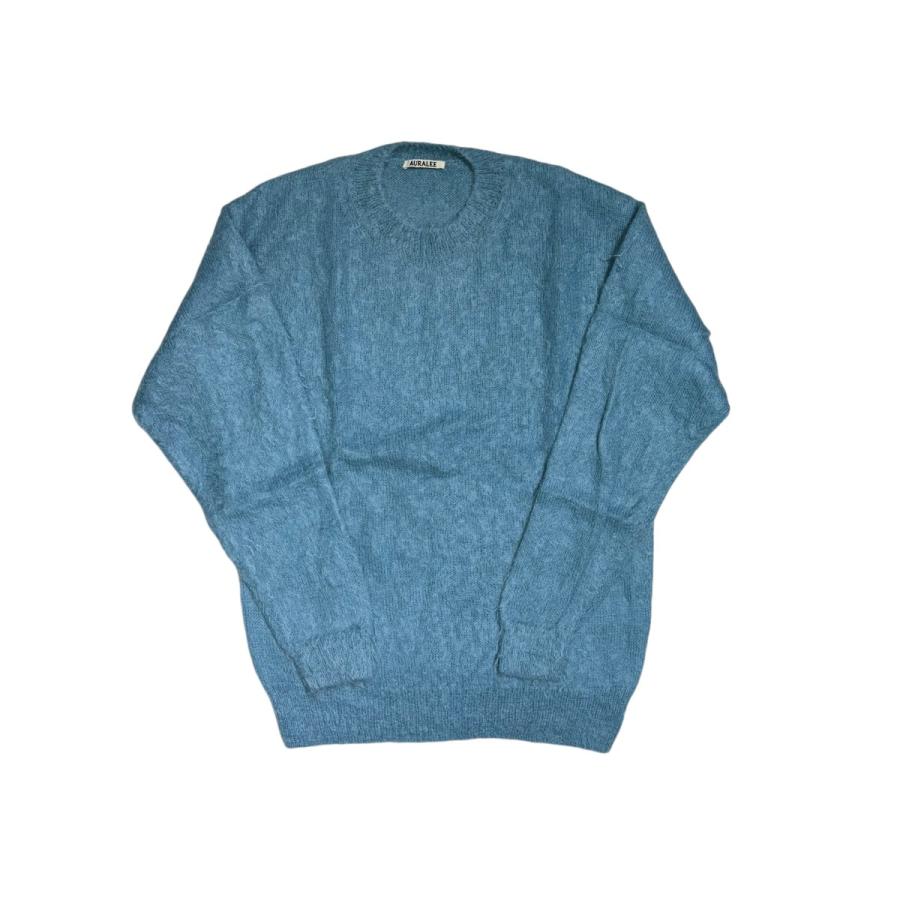 オーラリー auralee / ニットポロ / サイズ4/ブルー系 オーラリー auralee / ニットポロ / サイズ4/ブルー系