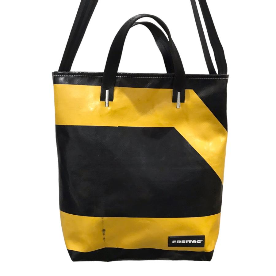FREITAG イエロートートバッグ FREITAG トートバッグ 黄色/黒