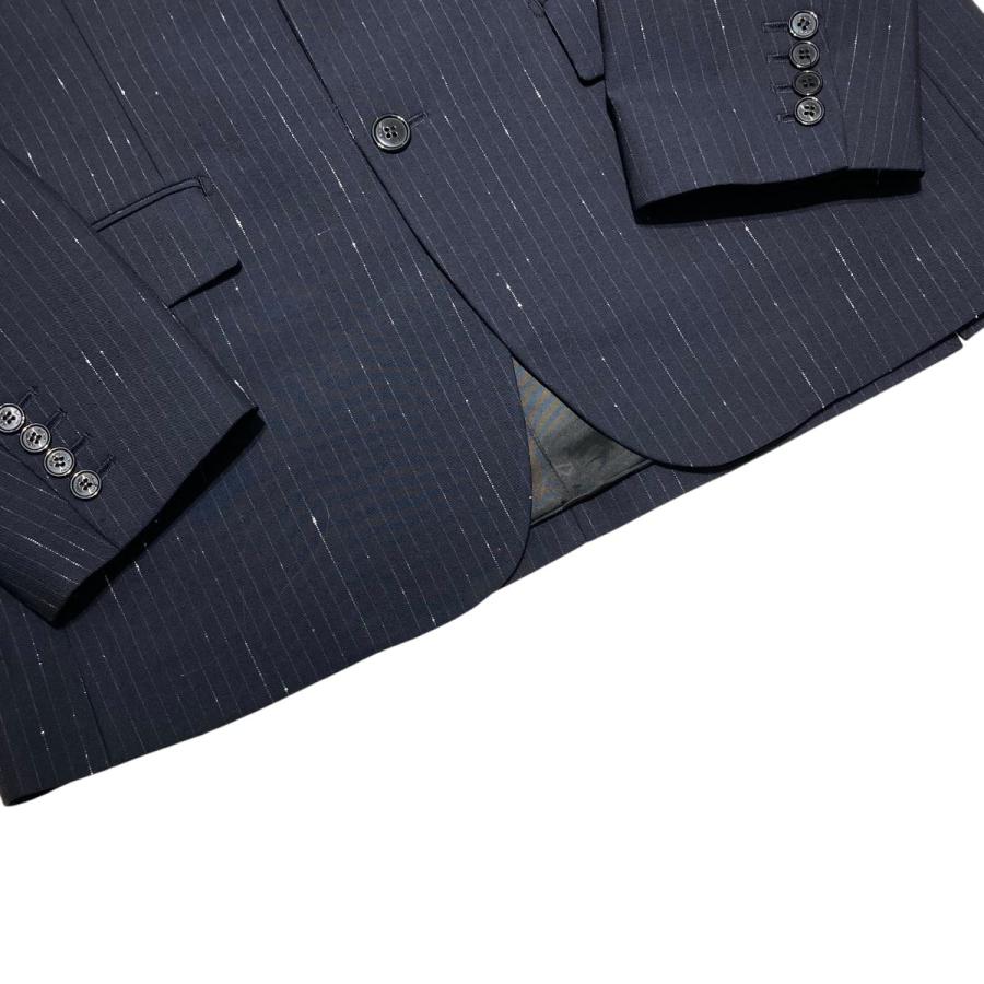 VETEMENTS ブラック ストライプ テーラードジャケット VETEMENTS ブラック ストライプ テーラードジャケット