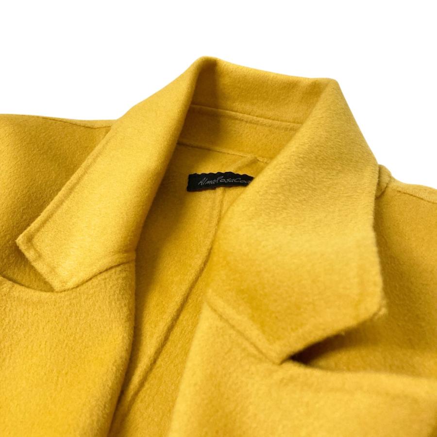 【新品・未使用】ALMA ROSA COAT★ロングコート　イエロー　42 値下げ】ALMA ROSA 22AW ロングコート 22020250001030 イエロー サイズ
