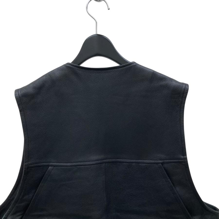 最終値下げccuレザーベスト CCU(シーシーユー) レザーベスト VW-02-C-GOAT-3 ブラック