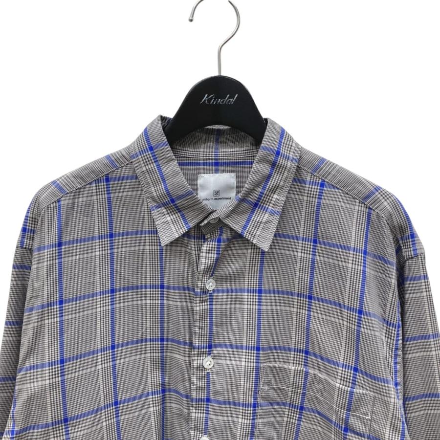 uniform experiment 【値下げ】uniform LINE CHECK SHIRT チェック