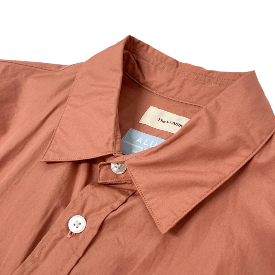 The CLASIK / ALUMO/長袖シャツ/48/コットン/PNK/無地/23SS-CKSH-012※ヤケあり The CLASIK（ザクラシック） The CLASIK ALUMO Classic Shirt Relax