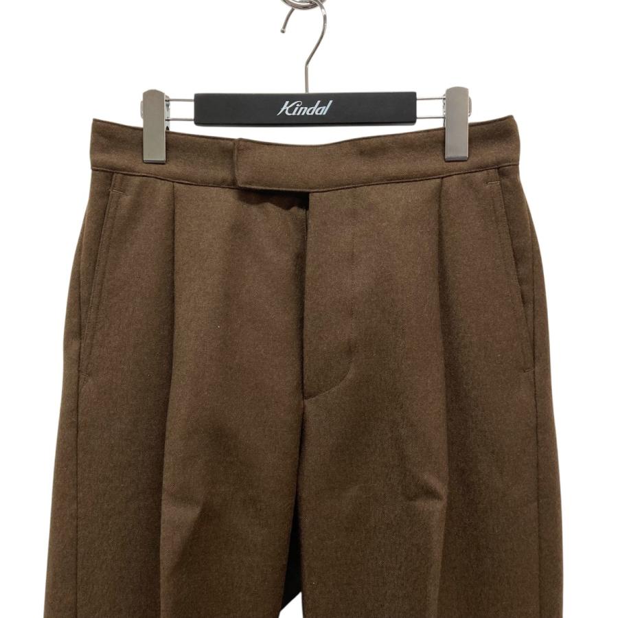 超希少サイズ❗️Supreme ブラウン pleated trouser 34 SAGE NATION(セイジネーション) BOX PLEAT TROUSERワイドパンツ