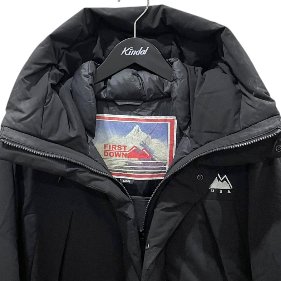 FIRST DOWN ブラック ダウンジャケット Sサイズ FIRST DOWN（ファーストダウン） 【値下げ】FIRST DOWN×FREAK'S STORE
