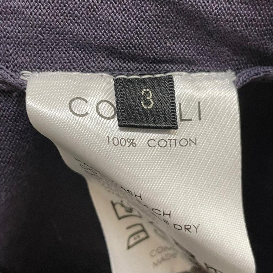 COMOLI X01-06023 ポロシャツ パープル サイズ：3 【一般】