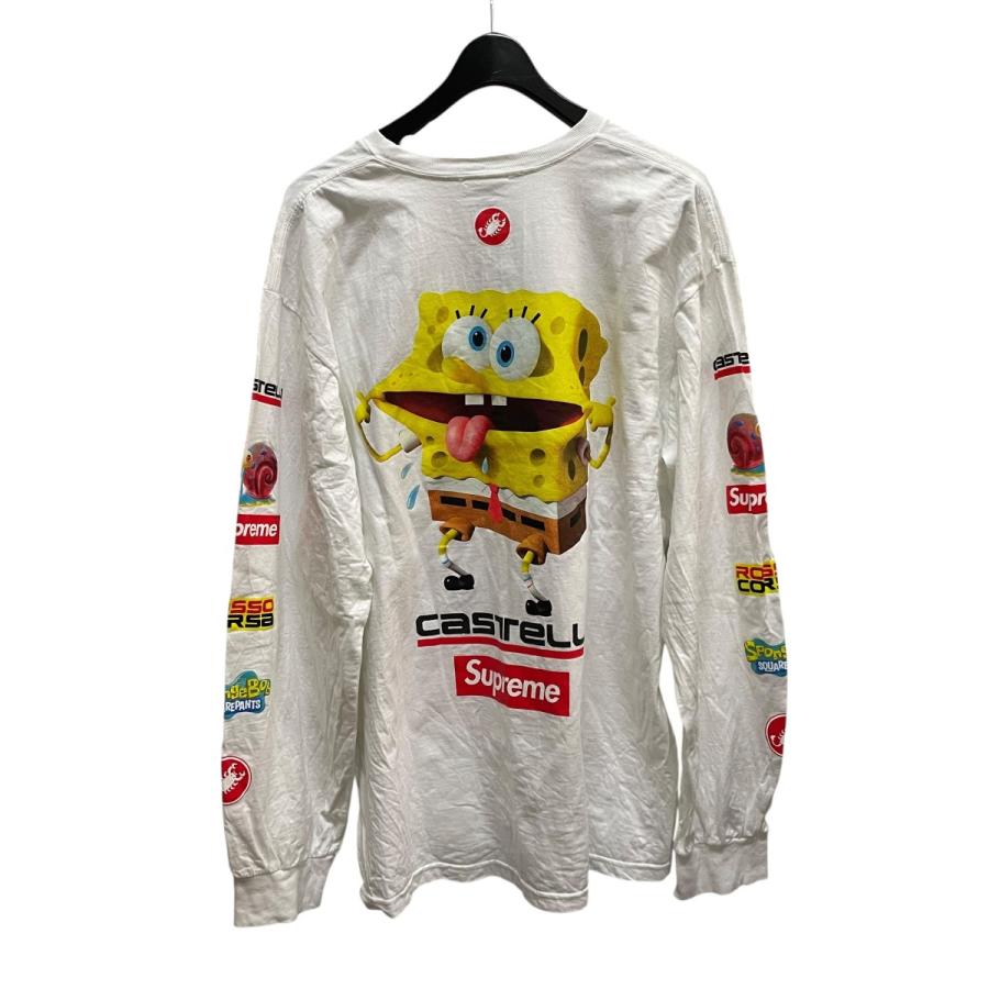 Supreme x SpongeBob Castelli L/S Tee白M Supreme SpongeBob - SquarePants Castelli Racing L/S Tee