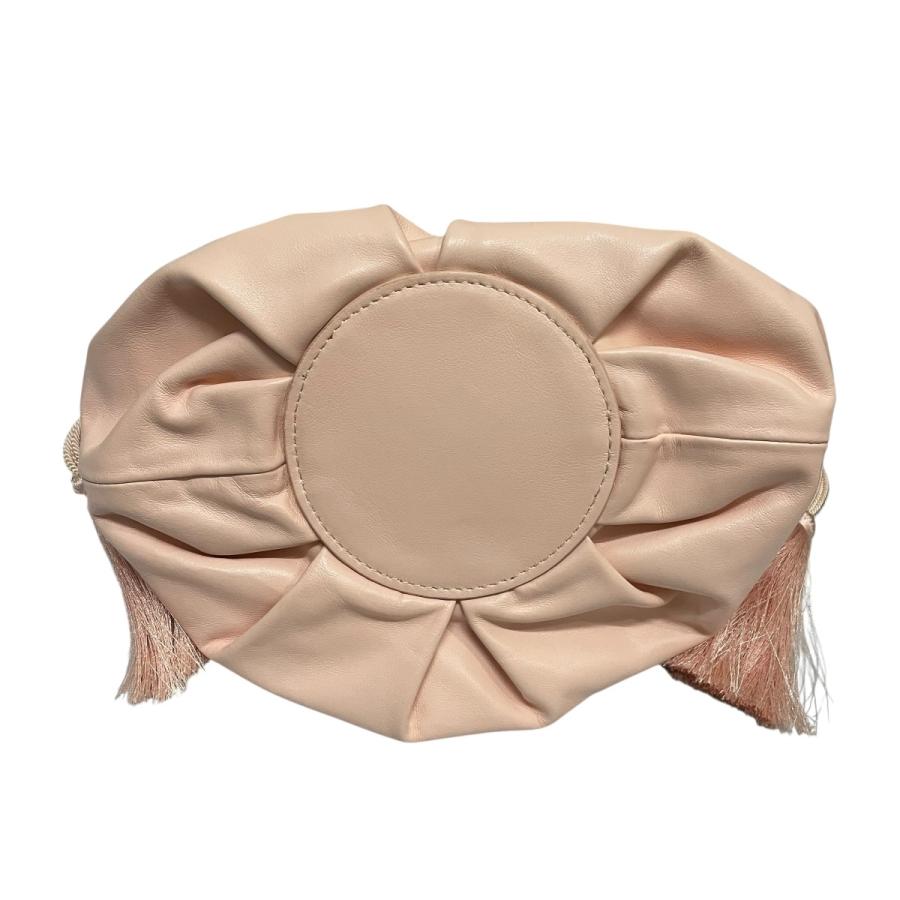 repetto レペット Repetto レザー巾着ショルダーバッグ ピンク
