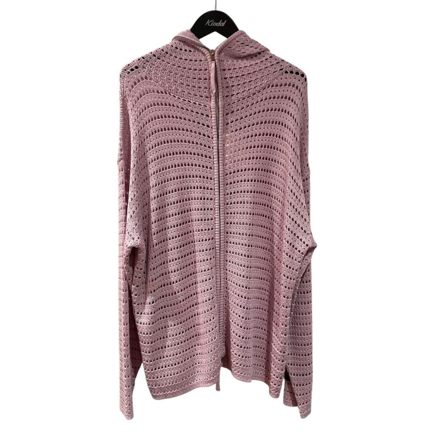 YARN✖️SYUMANコラボクロスモチーフ パーカー シュウマン SYUMAN． 25ss-SY009 Crochet Hoodie メッシュパーカー