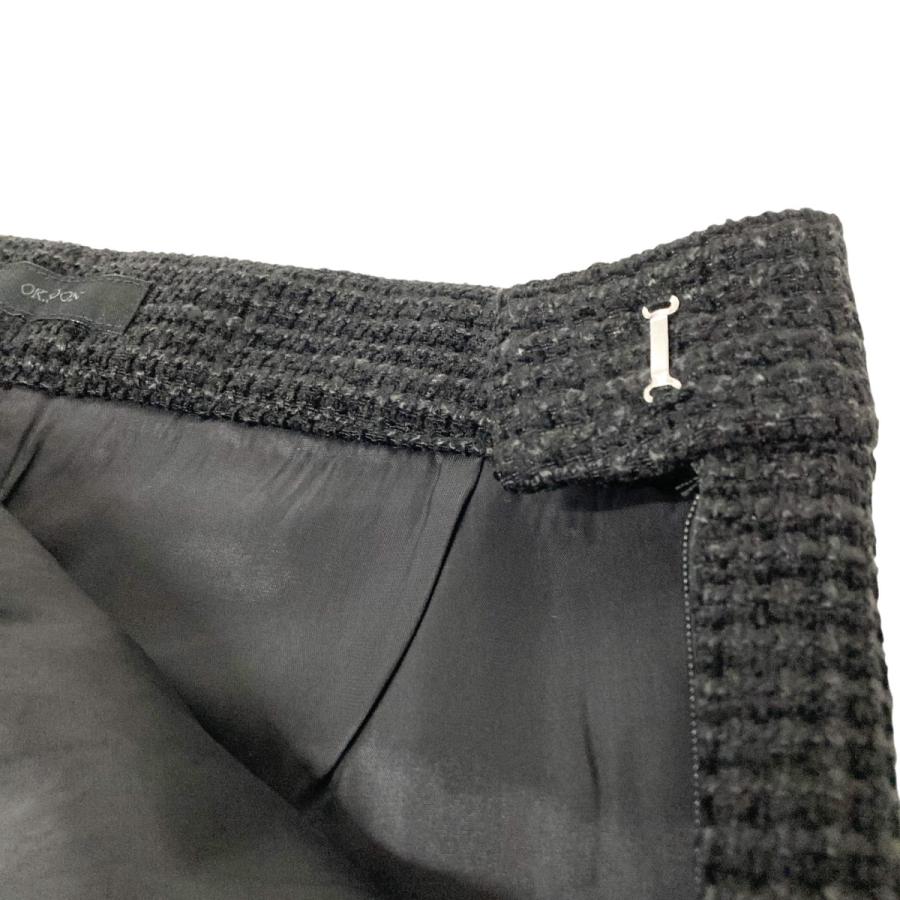 値下げ】ok．soon monotone tweed capri pants クロップドツイード