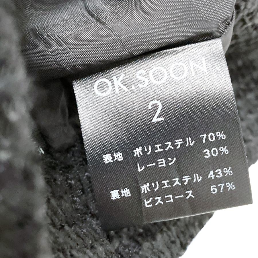 オクスン ok．soon monotone tweed capri pants クロップドツイード