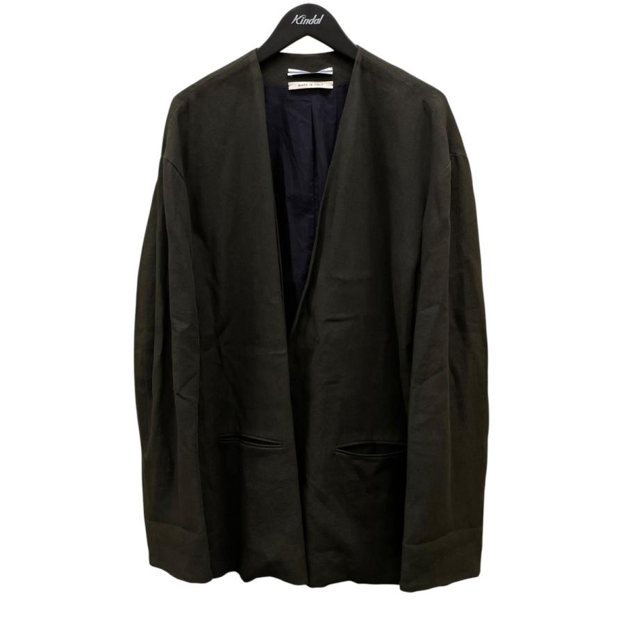 クリスタセヤ カラーレスジャケット CristaSeya クリスタセヤ Cristaseya 22SS COLLARLESS JACKET ノー