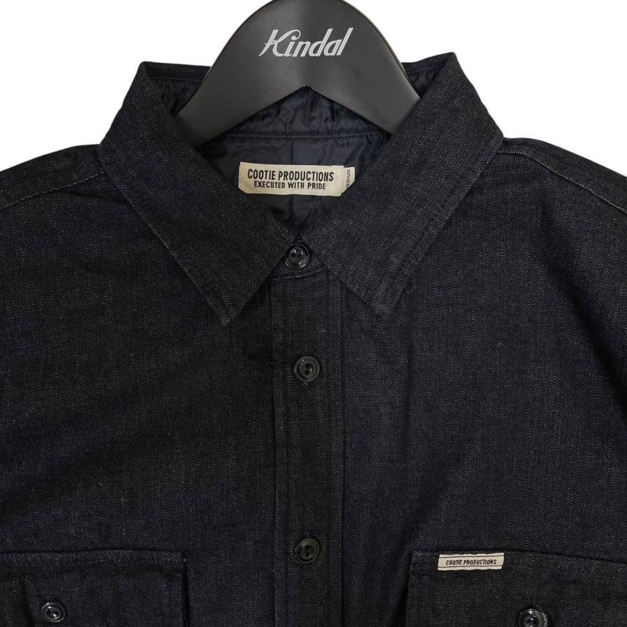 cootie デニムシャツ　ジャケット　クーティ L クーティー COOTIE Denim Quilting Shirt Jacket デニムシャツ