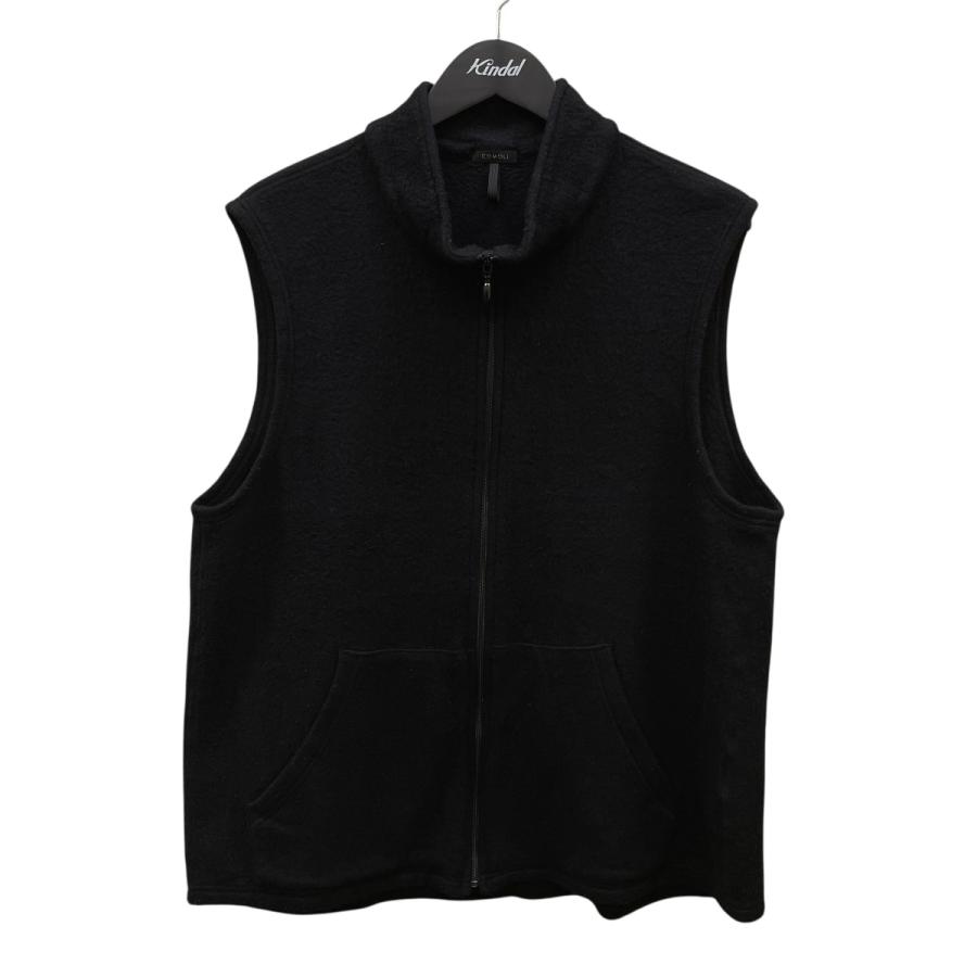 COMOLI コモリ 22AW シルクフリース ベスト W03-05014 ブラック