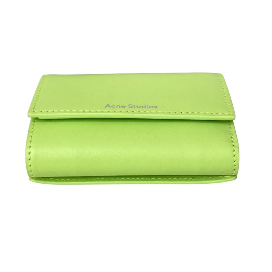 ⭐️未使用品⭐️　Acne Studios　三つ折り財布　レザーウォレット　グリーン Acne Studios（アクネ ストゥディオズ） ACNE STUDIOS 3つ折りレザー