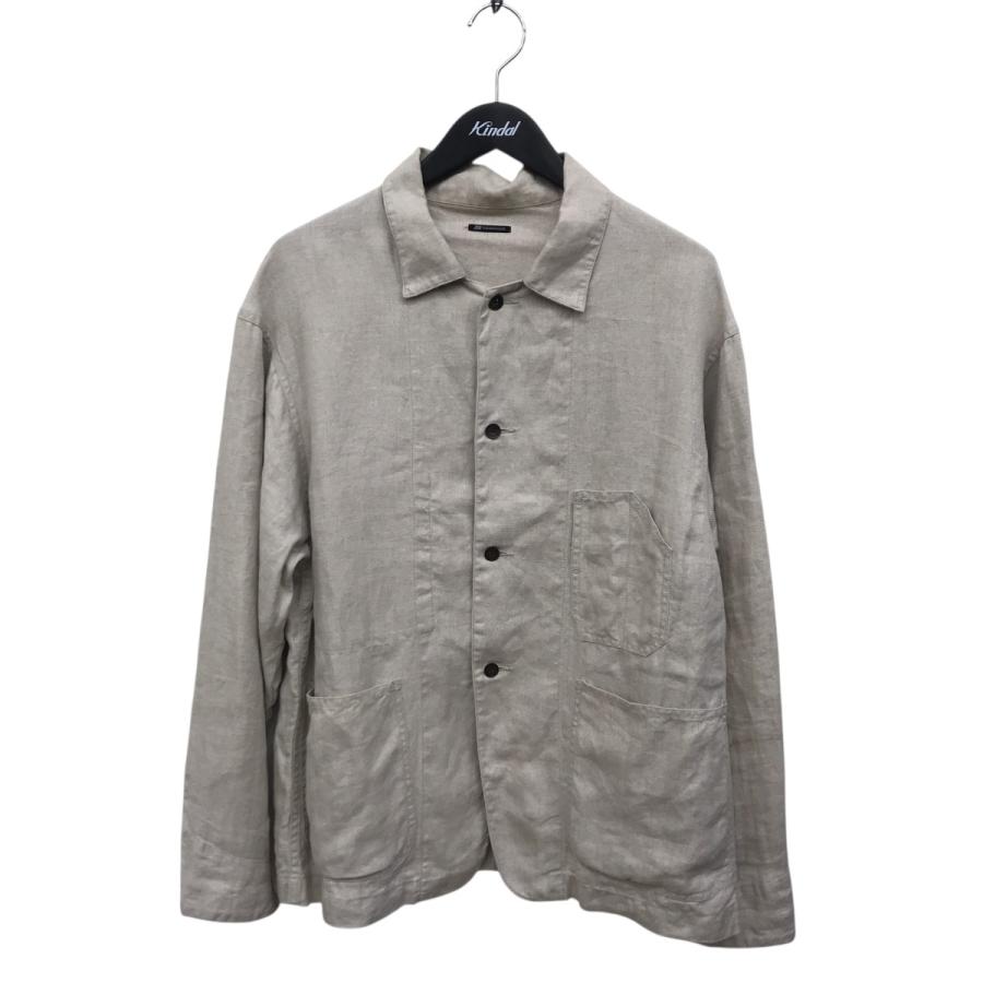 FUJITO】美品 麻ジャケット カバーオール 白青 M-L相当☆ FUJITO】美品
