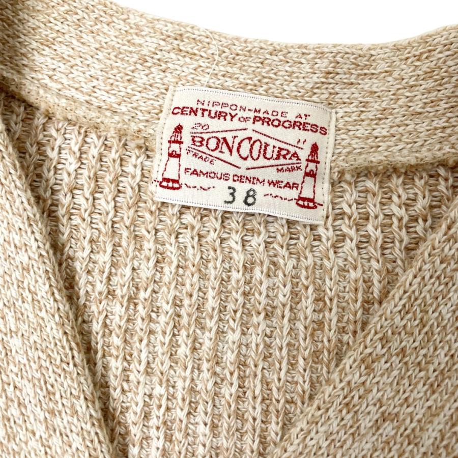 BONCOURA 【値下げ】BONCOURA A1セーター ベージュ サイズ：38 (和歌山 