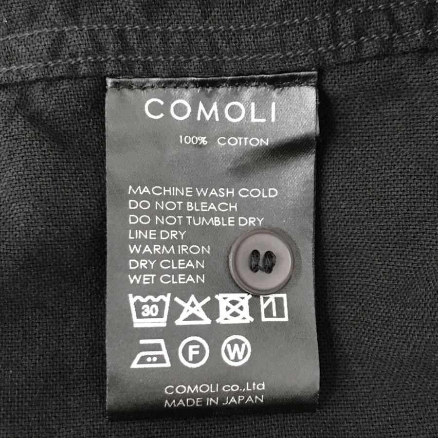 COMOLI（コモリ） COMOLI 23SS オックス シャツ B01-02013 ブラック