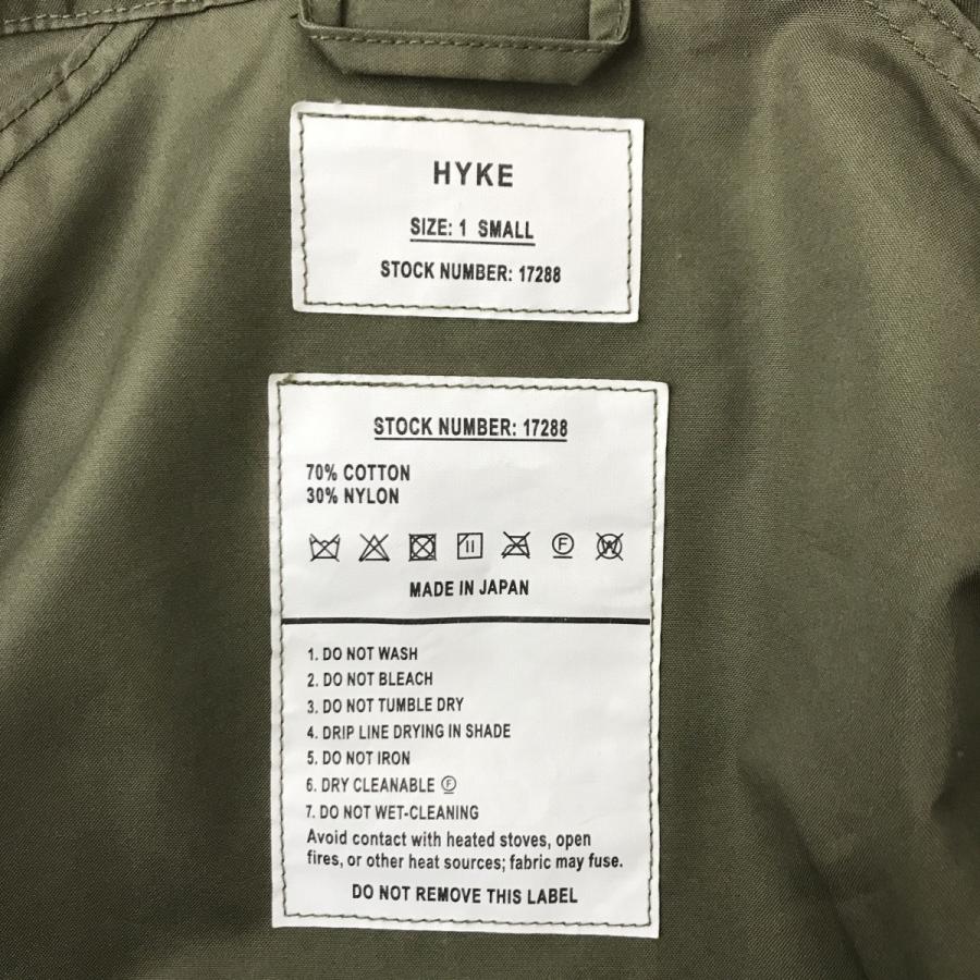 HYKE（ハイク） HYKE N C MILITARY JACKET ミリタリージャケット 211