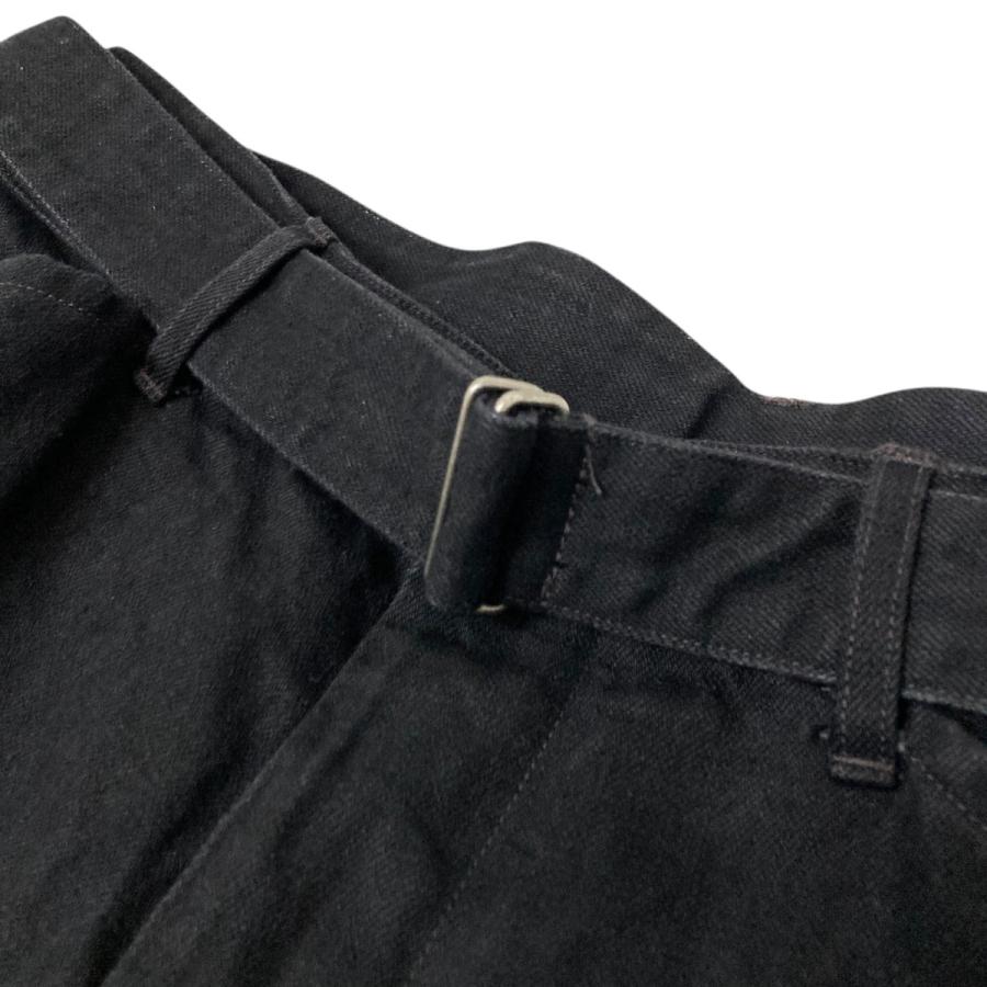 COMOLI 25AW ブラックデニム ベルテッドパンツ サイズ1 新品未使用 COMOLI（コモリ） COMOLI 25AW ブラックデニム ベルテッドパンツ C03