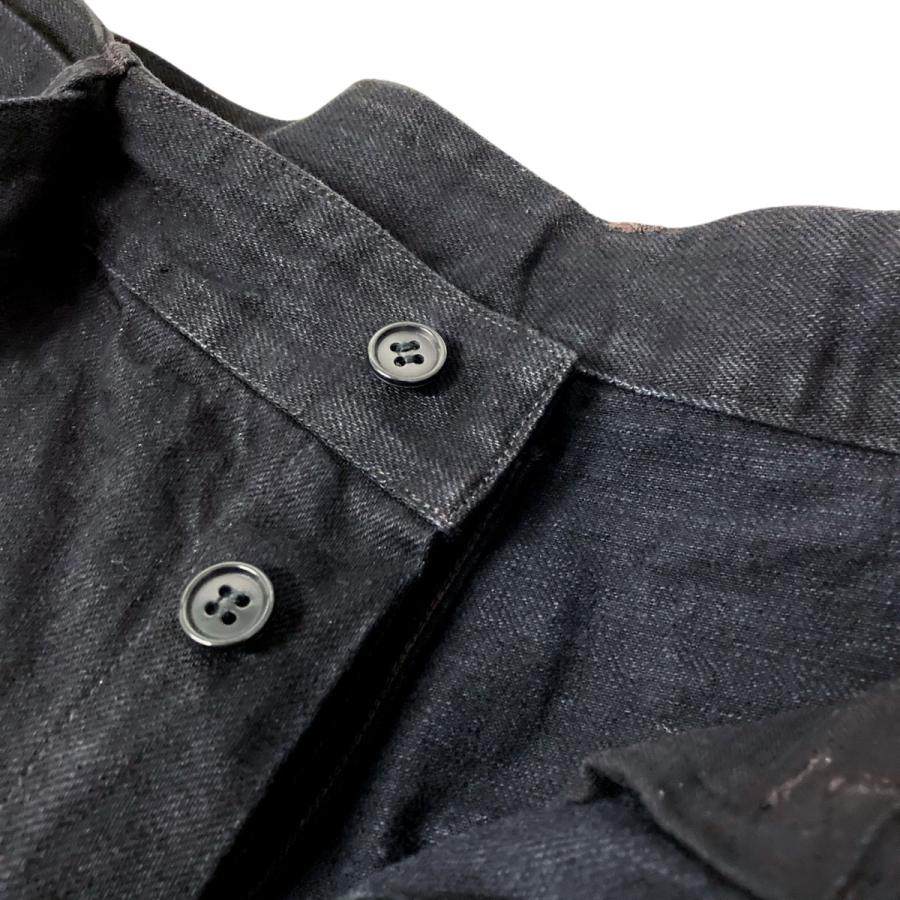 コモリ　COMOLI 22AWブラックベルテッドデニム　サイズ３ COMOLI（コモリ） COMOLI 25AW ブラックデニム ベルテッドパンツ C03