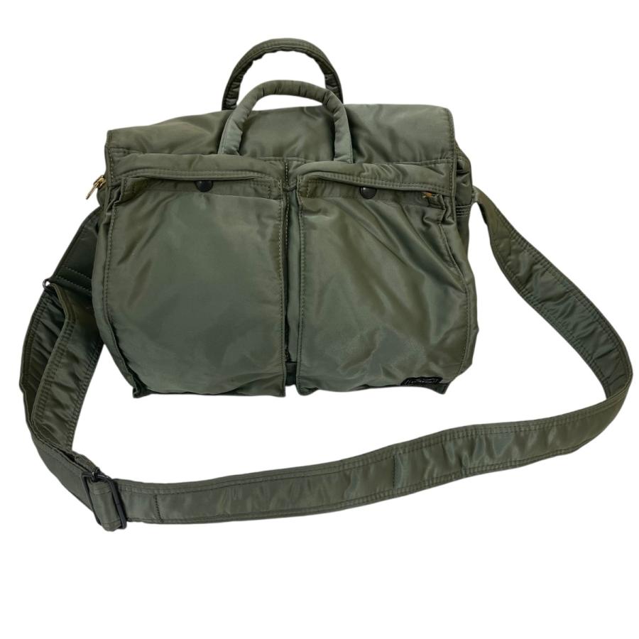 PORTER ポーター TANKER 2WAY フラップ ショルダーバッグ カーキ
