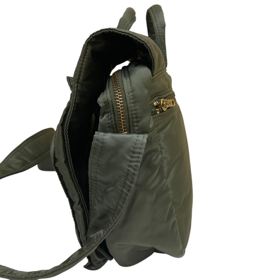 PORTER ポーター TANKER 2WAY フラップ ショルダーバッグ カーキ
