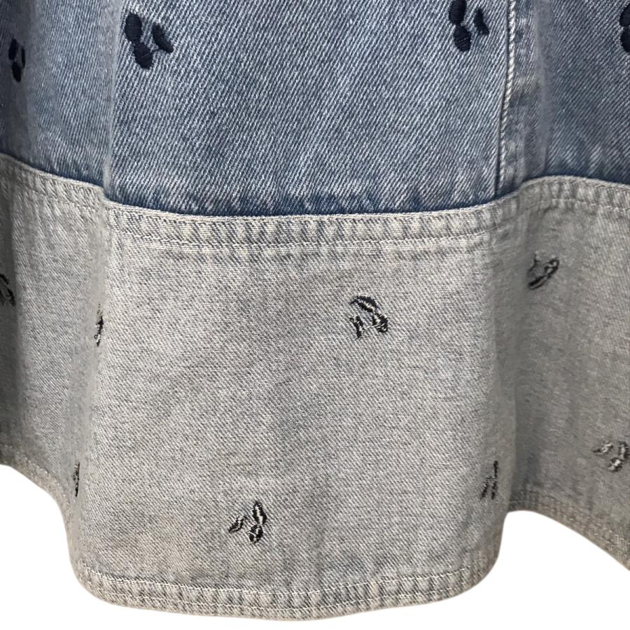 obli デニムツイードドッキングスカート サイズ1 デニムツイード