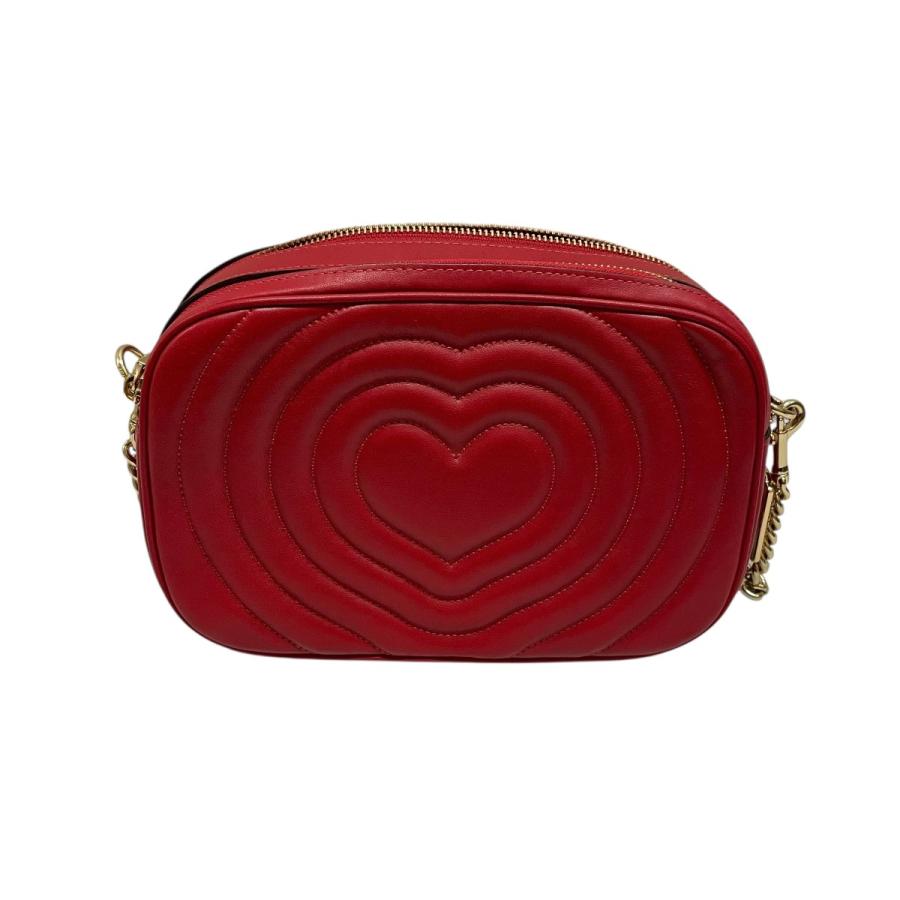 COACH（コーチ） COACH puffy heart ショルダーバッグ C2812 レッド