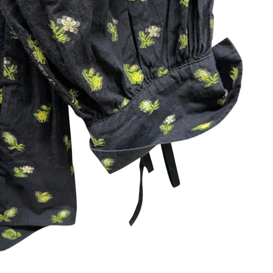 値下げ】Cecilie Bahnsen cotton shirt 花柄ブラウス ブラック サイズ 