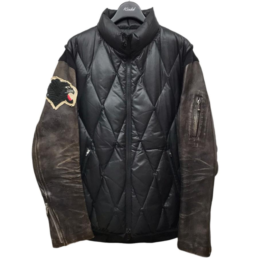 AFFA 袖レザーダウンジャケット ブラック サイズ：M (代官山店  