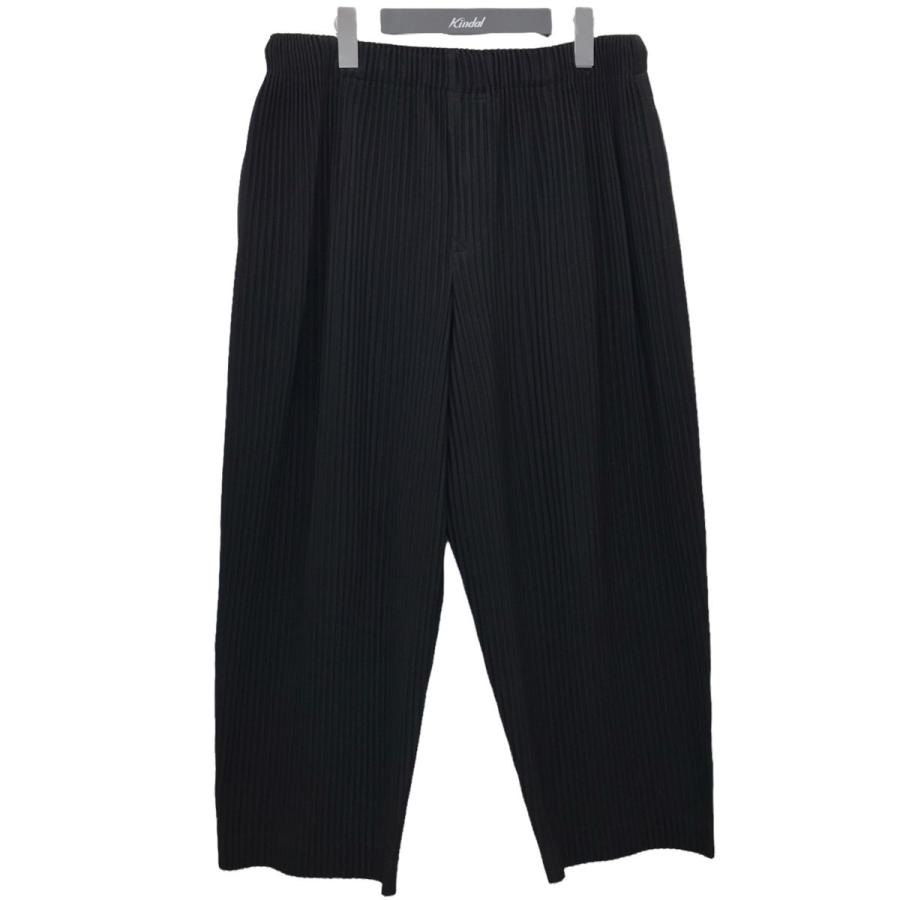 HOMME PLISSE ISSEY MIYAKE 19AW プリーツワイドパンツ ブラック