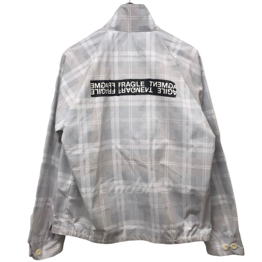 値下げ】sacai×Fragment Design チェックスウィングトップ グレー 