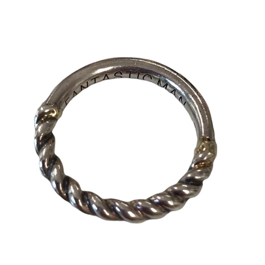 FANTASTIC MAN 「RING 1049」ツイストリング シルバー サイズ：16号 