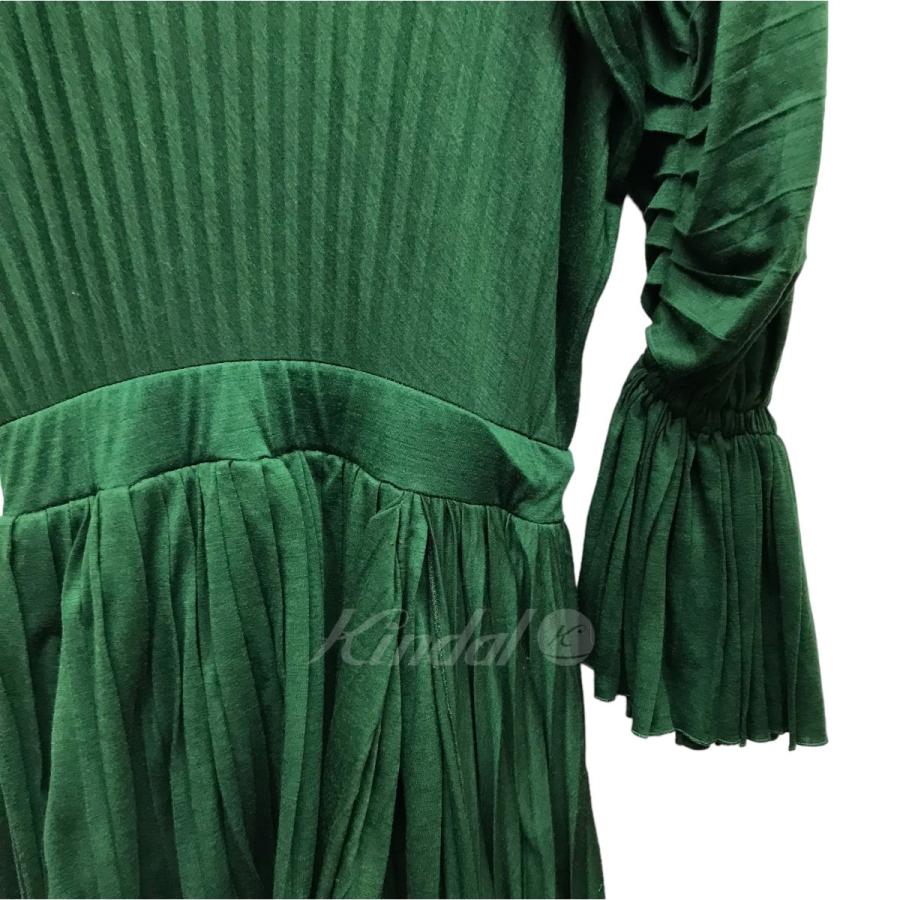 nagonstans 【値下げ】nagonstans 18AW プリーツロングワンピース  