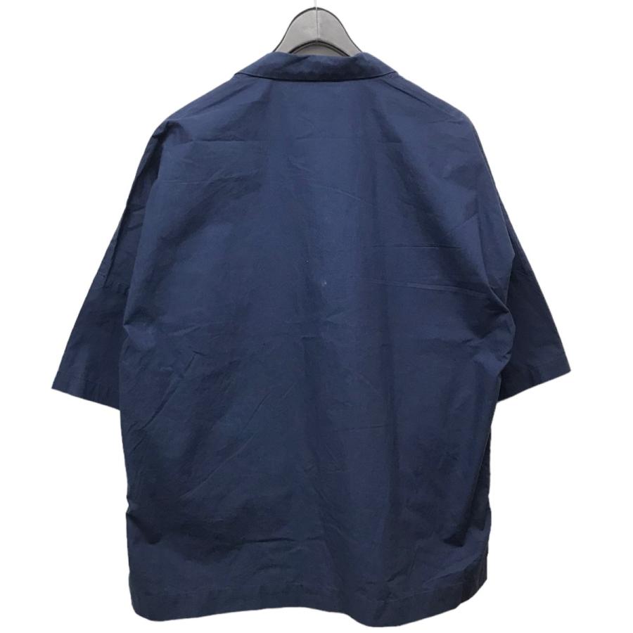サンシー SUNSEA 「COTTON FRIED SHRIMP SHIRT」 オープンカラー半袖シャツ 16S10 ネイビー サイズ：1｜kindal｜02