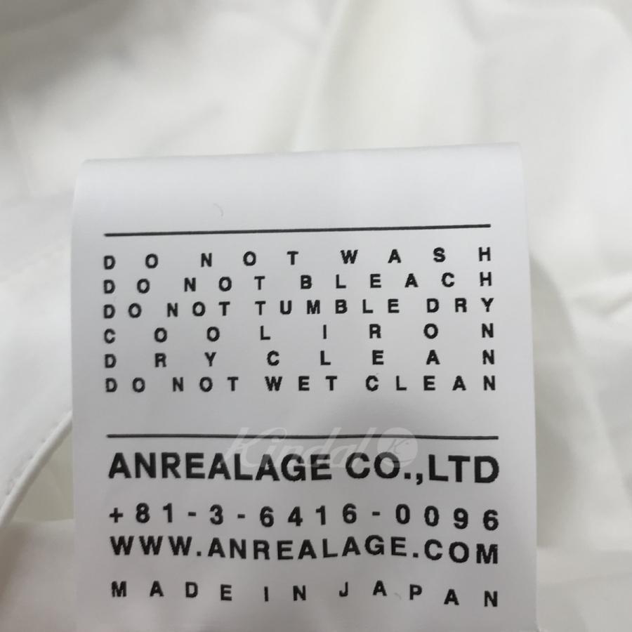 アンリアレイジ ANREALAGE 23SS「BALL SHIRTS」ボールシャツ ホワイト サイズ：46｜kindal｜08