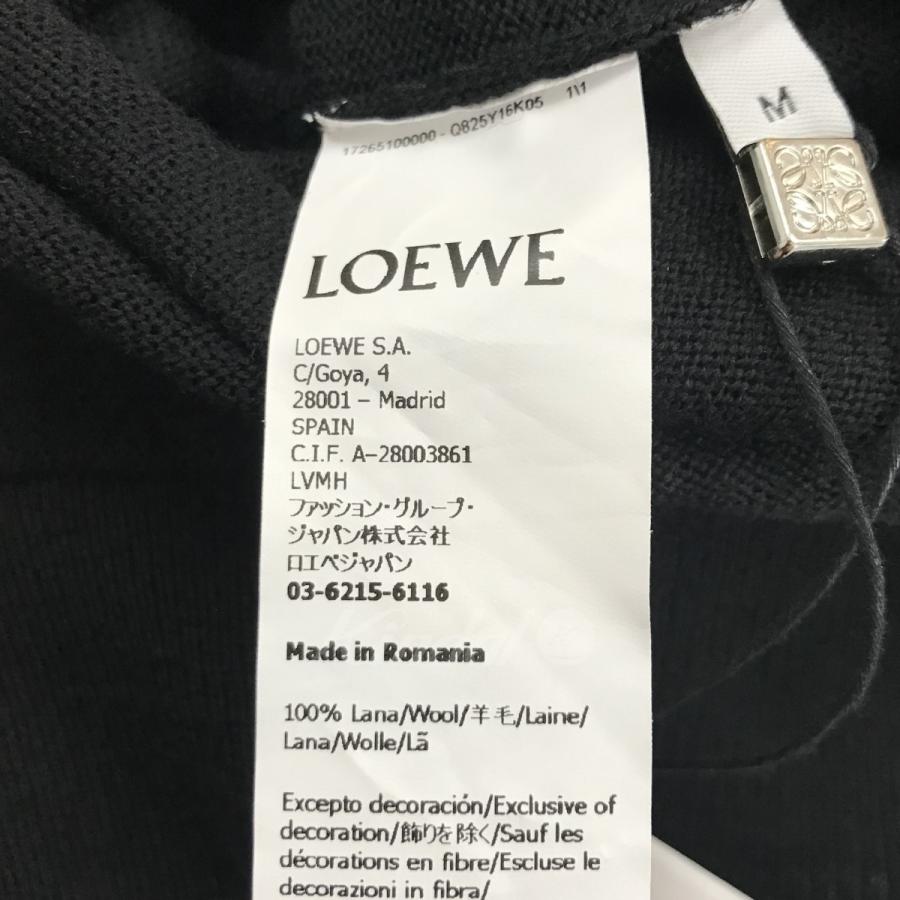 LOEWE 【値下げ】LOEWE アナグラム刺繍カーディガン ブラック サイズ 