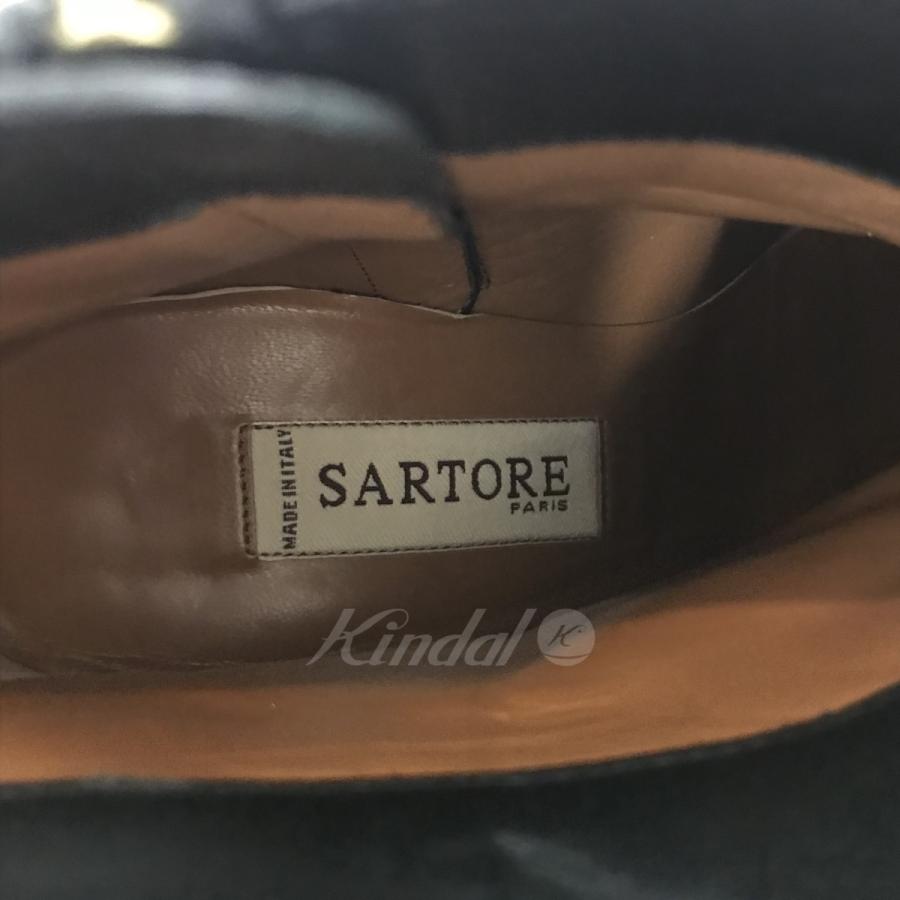 【値下げ】SARTORE レザーショートブーツ ブラック サイズ：40 (代官山店)｜kindal｜05