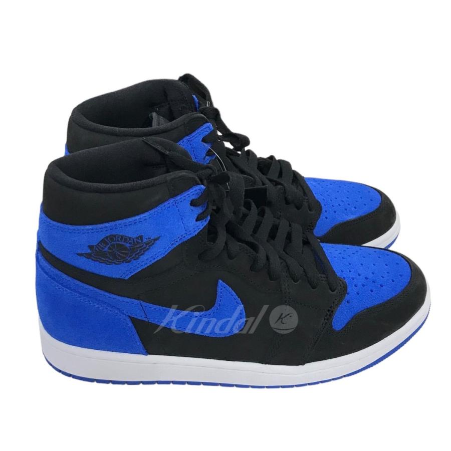 【値下げ】NIKE 「AIR JORDAN 1 RETRO HIGH OG Royal Reimagined」スニーカー ブラック×ロイヤルブルー サイズ：27cm (代官山店)｜kindal｜02