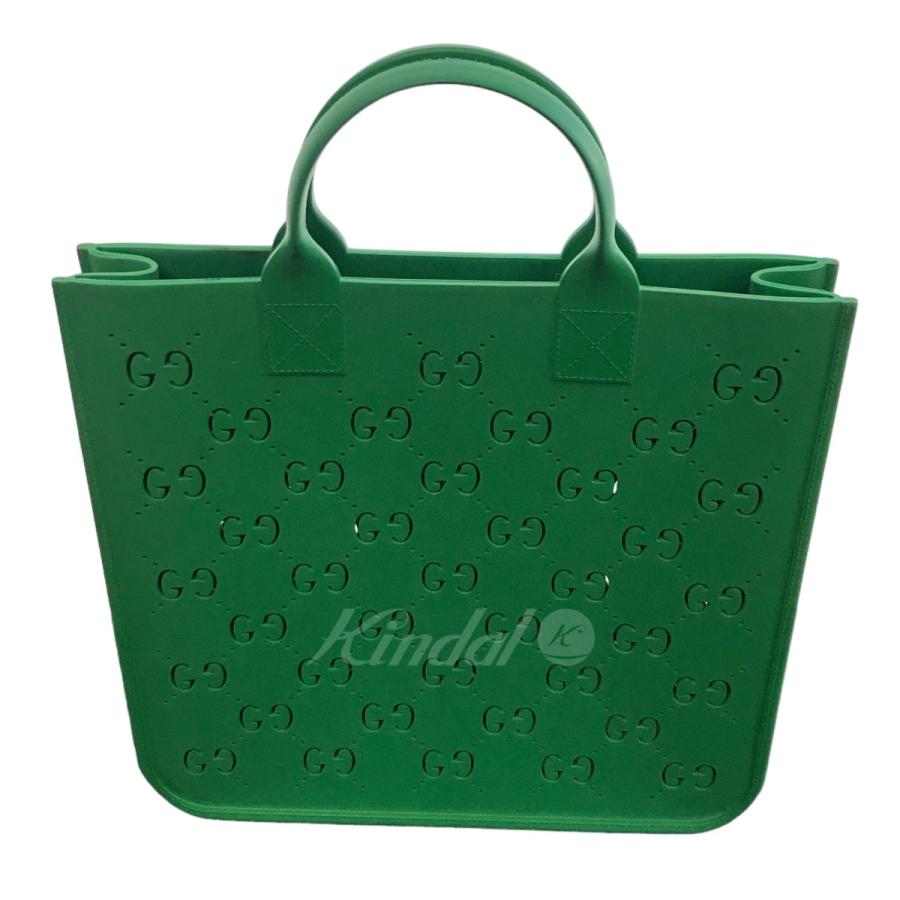値下げ】GUCCI チルドレンズGGラバーバッグ グリーン サイズ：ONE SIZE  