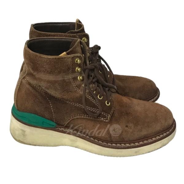 ビズビム VISVIM 「VIRGIL BOOTS FOLK」スウェードブーツ ブラウン サイズ：US8．5｜kindal｜02