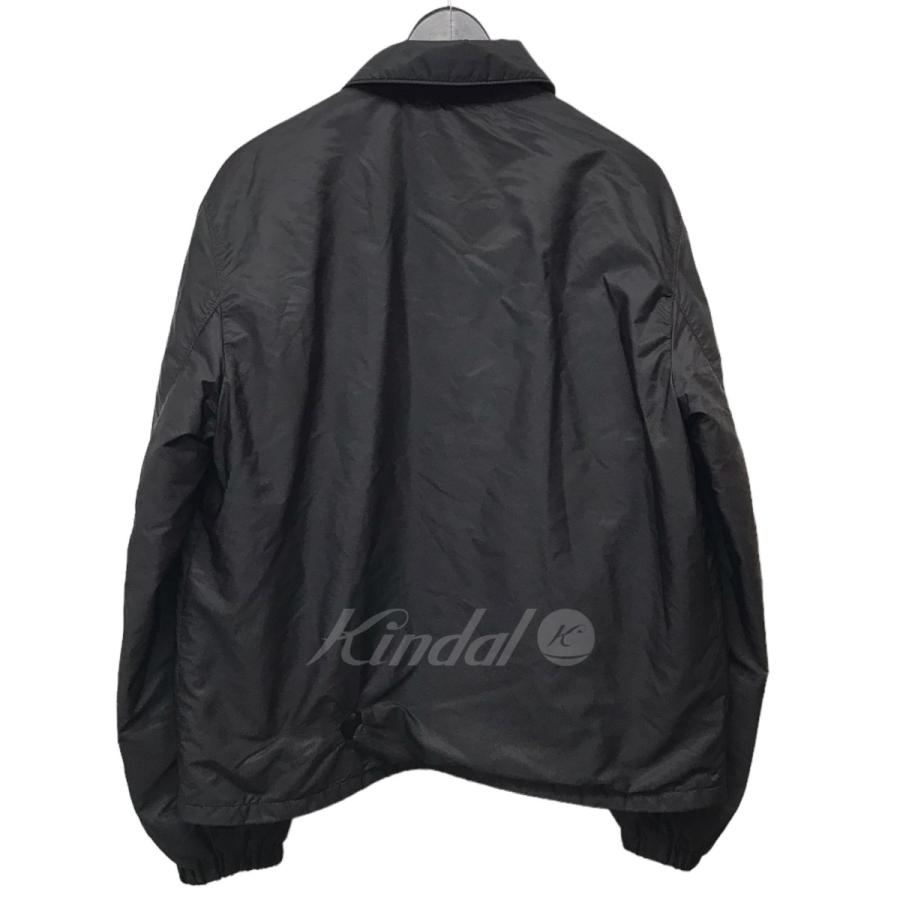 【値下げ】PRADA RE-NYLONロゴプレートパファージャケット ブラック サイズ：46 (代官山店)｜kindal｜02
