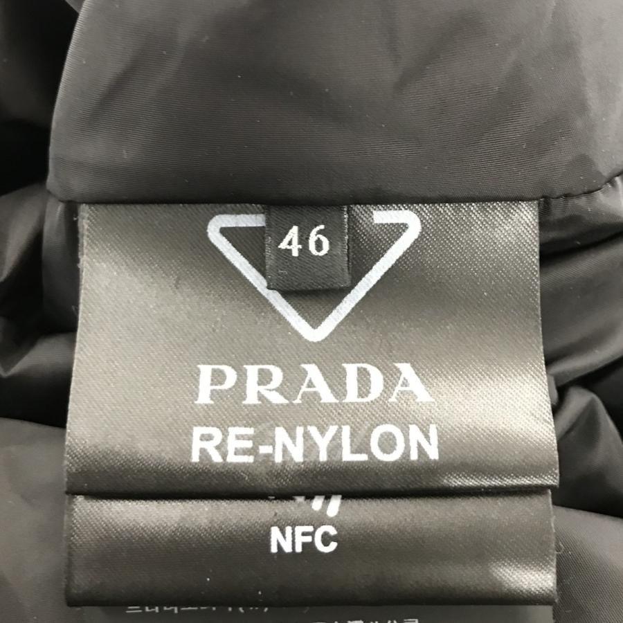 【値下げ】PRADA RE-NYLONロゴプレートパファージャケット ブラック サイズ：46 (代官山店)｜kindal｜04