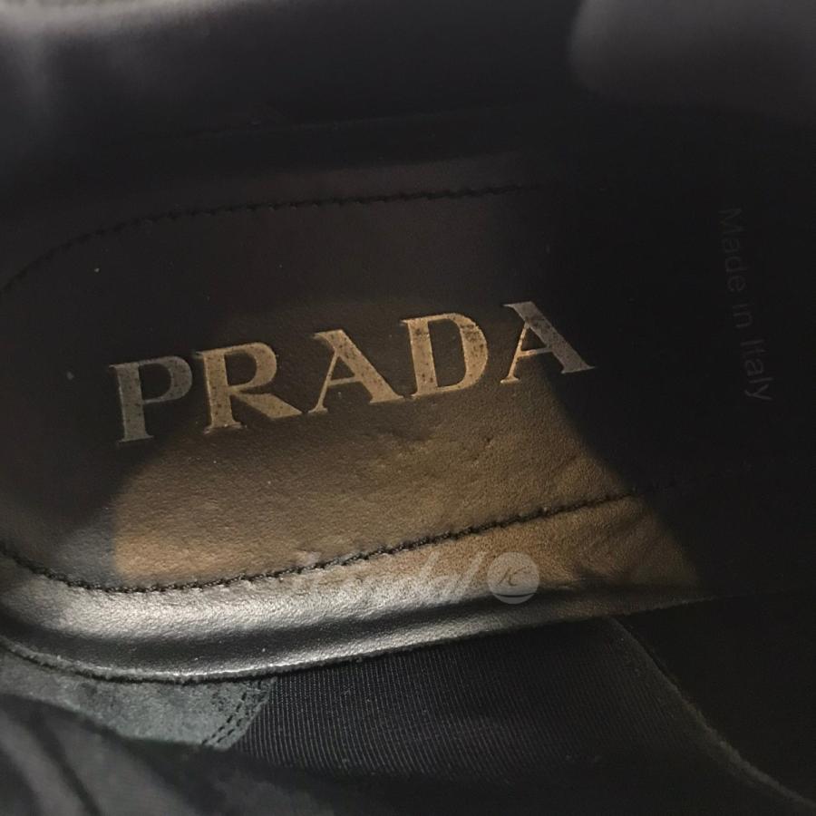 プラダ PRADA クラウドバストサンダーテクニカルファブリックスニーカー ブラック サイズ：7(約26cm)｜kindal｜05